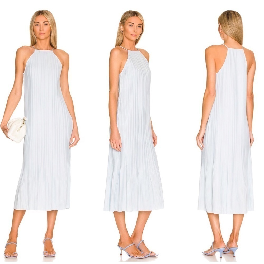 Revolve L’Academie Elin Midi Dress in Baby Blue Size S